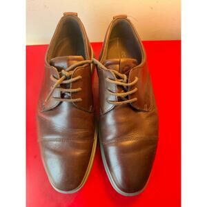 Ecco Brown Comfort Derby Shoes Men's 41 | 7-7.5 US